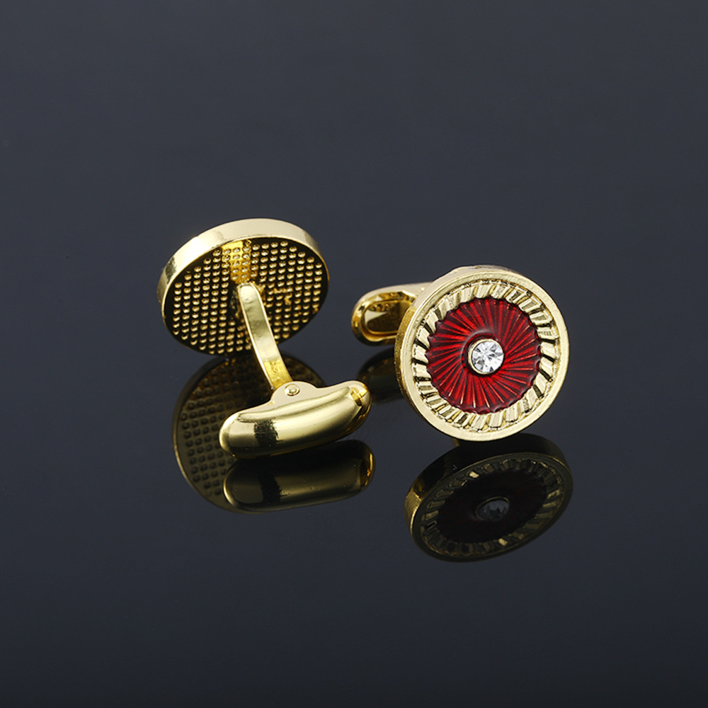 Gemelli vintage in cristallo zircone per camicie da uomo_voghion.com