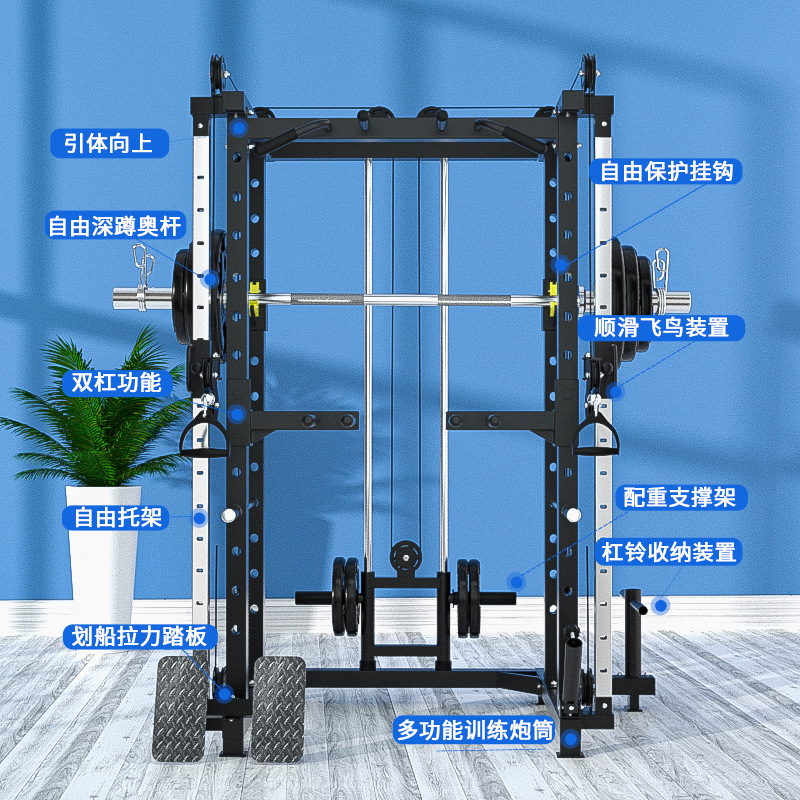 Gantry fitness home pequeño equipo de entrenamiento de aves voladoras de alta pull-down equipo de fitness equipo de combinación Squat