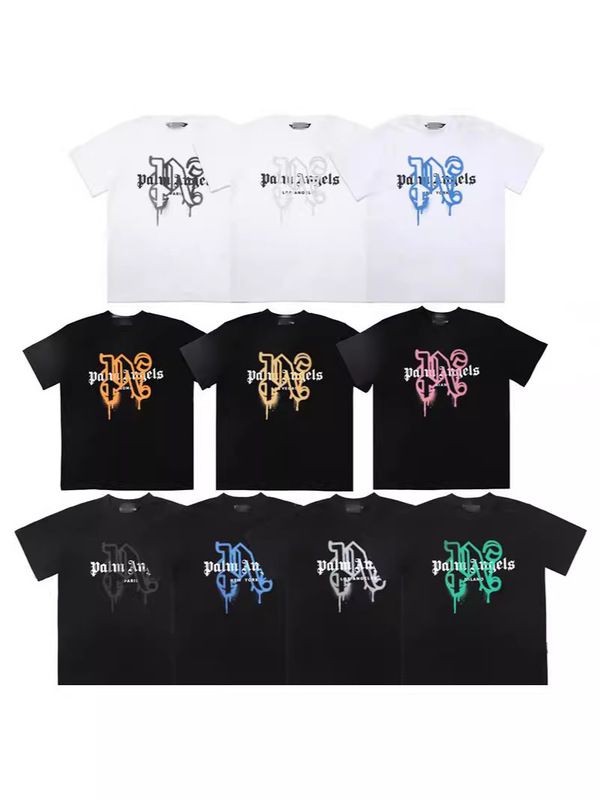 Correct Palm Palm Angel Broken Bear T-shirt Men's Angels Loose Short Sleeve Couple's Five-pointed Star Top