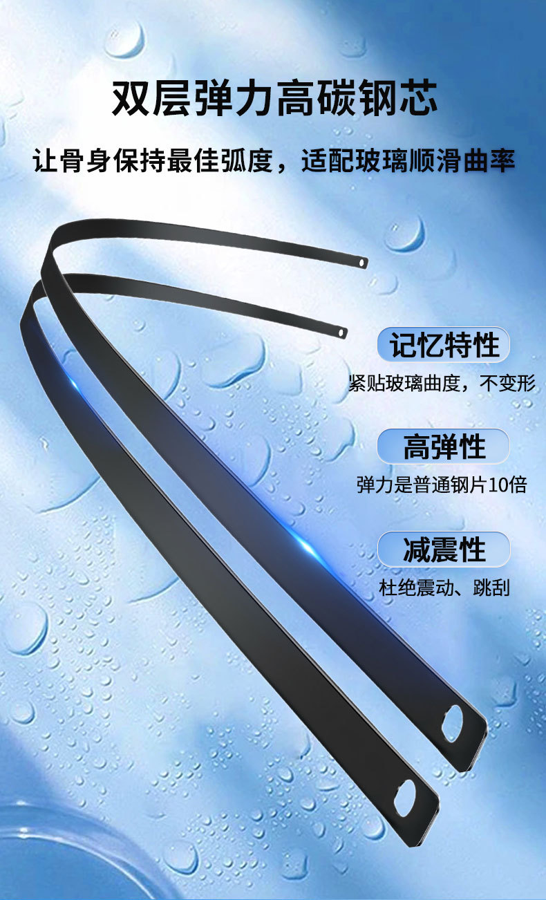 Six-blade wipers are suitable for Geely Haoyue L, original factory car-specific, 22 models, 20-inch boneless rear wiper blade