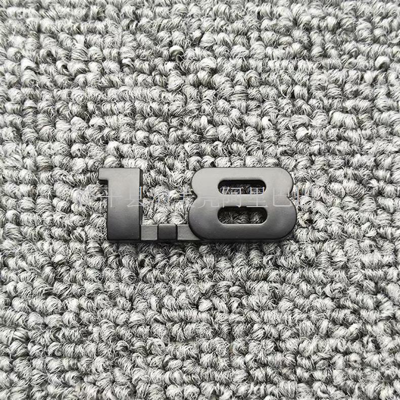Suitable for Civic Eighth and Ninth Generation Side Logo 1.8Ivtechonda English Letters Matte Black Black Warrior Car Logo