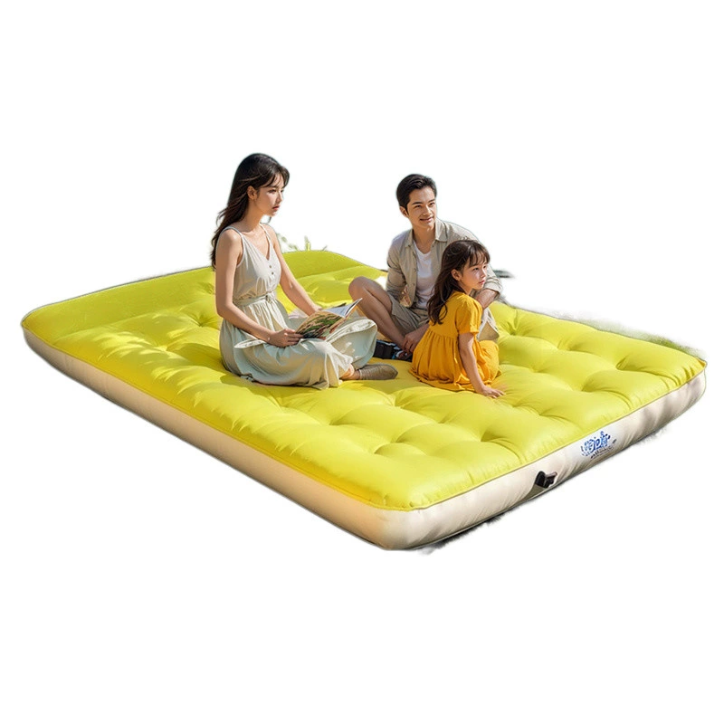 Foldable handheld inflatable mattress for home use anti-stress "Gopher", tent for double for camping, soft heel