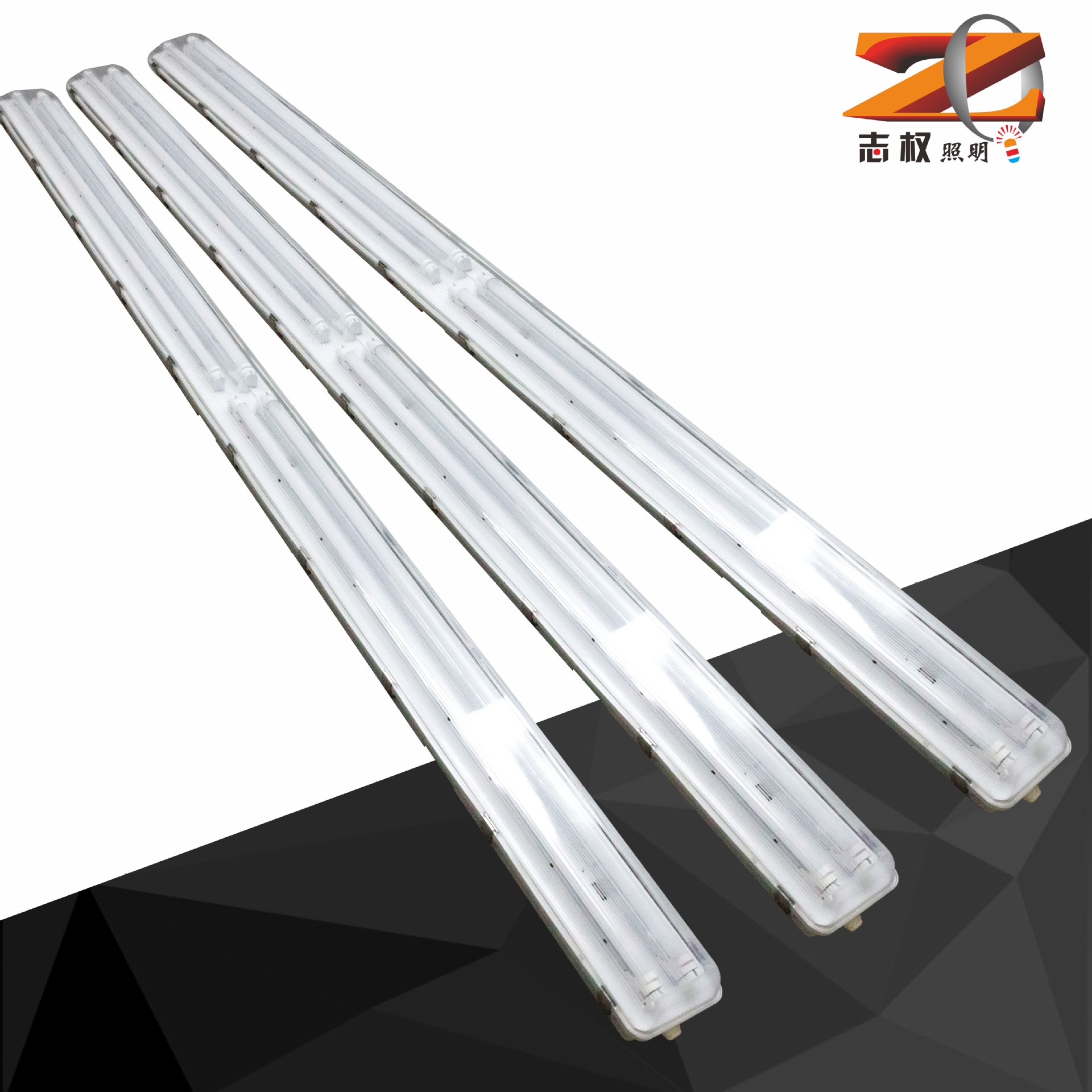 2.4m T8 LED tube tri-proof light, tri-proof bracket, and housing kit wholesale.