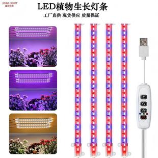 Led Plant Growth Light Fill Light USB Timing Intelligent Dimming Sunlight Full Spectrum Flower Stand Plant Light Strip Factory