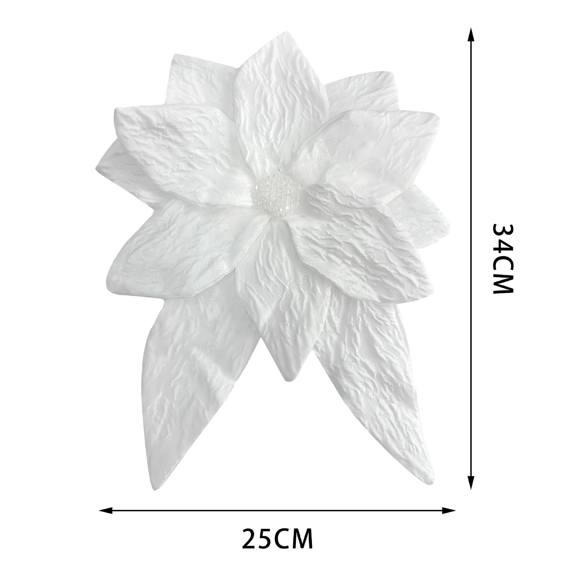 Venta al por mayor directa de vestidos plisados pequeños de nuevo estilo para mujer, con apliques florales grandes y accesorios de decoración para vestidos con cuentas DIY. image 5