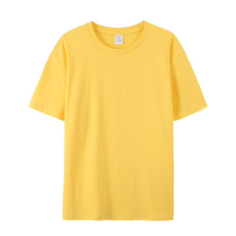 Camiseta de Algodón Peinado de Manga Corta para Niños de Jardín de Infancia y Primaria, 180g, Paquete de 26 Unidades, Uniforme Escolar Personalizado, Algodón Puro