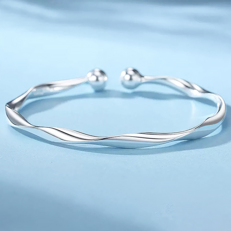 Foot Silver 999 Mobius Sterling Silver Bracelet Female Xia Xiaozhong Design High-grade Sensu Ring Silver Bracelet Jewelry Bracelet