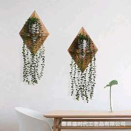 木制隔板壁架花束绿植盆栽展示架家居墙面装饰漂浮式搁架植物墙架