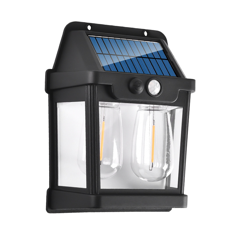 Nueva lámpara de pared solar al aire libre lámpara de inducción lámpara de jardín de inducción del cuerpo humano Villa paisaje decoración jardín impermeable