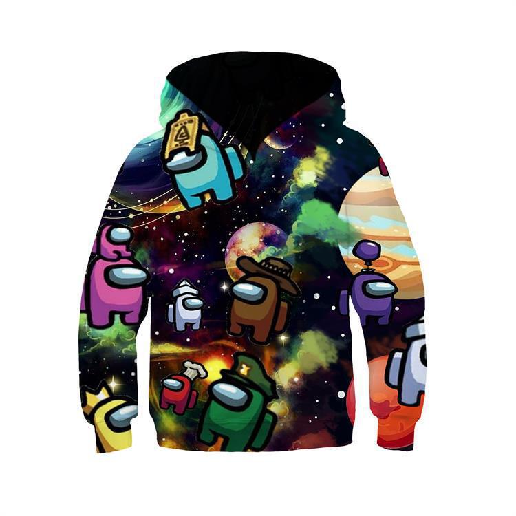 2020 new 3D animation digital printing children's sweater
