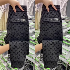 秋季时尚潮流男士新款高级感轻奢高级感纯色舒适个性直筒休闲裤