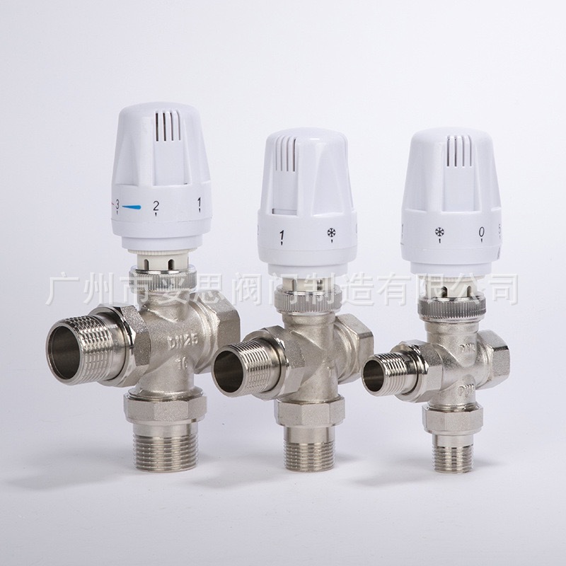 自动三通恒温阀 调节阀 调温阀  内丝外丝温控阀 供暖通阀门