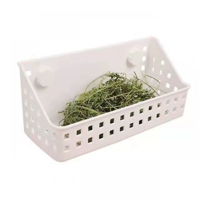 [Большая емкость соломенной стойки против отходов] Встроенная соломенная рама для кроликов может фиксировать соломенную корзину