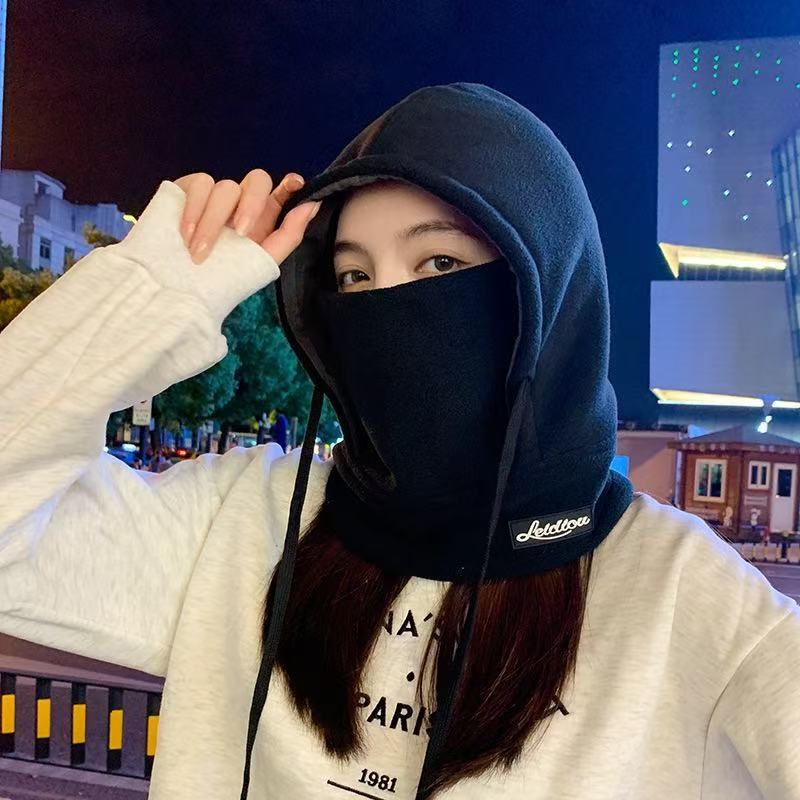 Casco de esquí transfronterizo máscara respirada protector de cuello largo para motocicleta cubierta de cabeza protector de nariz multifuncional