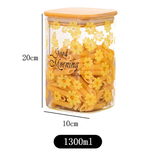 100 * 200 (1300ml con cubierta de bambú) crisantemo