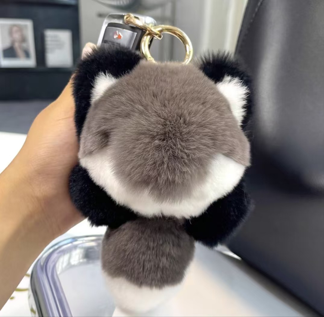 Pequeño zorro de peluche pequeño colgante lindo muñeca de peluche colgante llavero de automóvil bolso colgante regalo