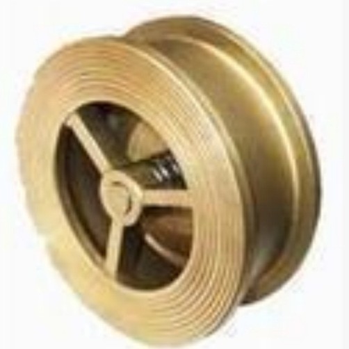 对夹式止回阀 黄铜升降式止回阀 H71W-10T黄铜对夹升降式止回阀