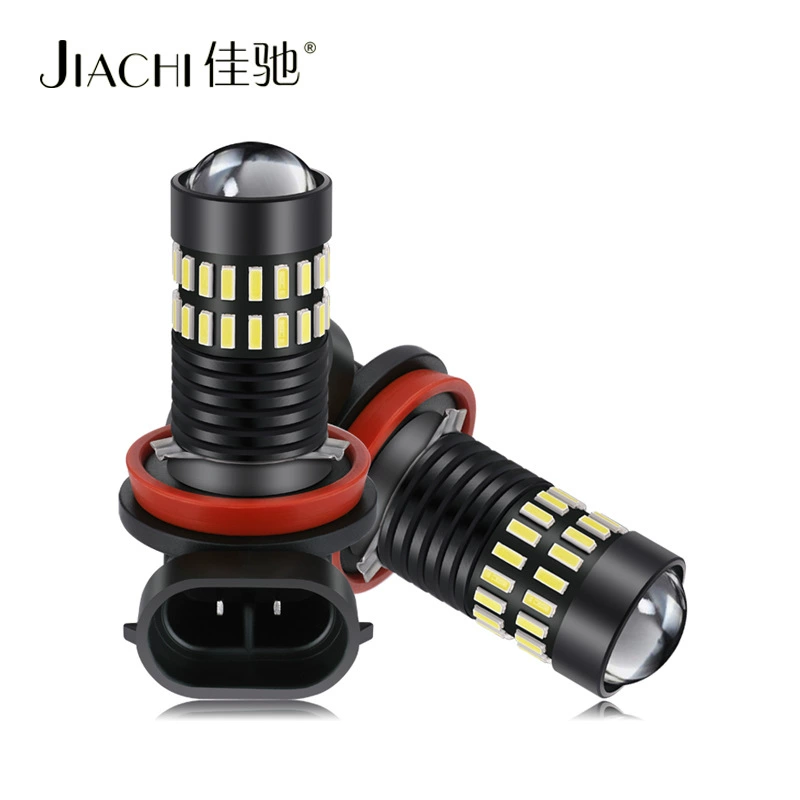 Источник производителя Автомобильная противотуманная фара светодиодная лампа H8/H11/H16 Автомобильная противотуманная фара линзы 4014 Модификация аксессуары