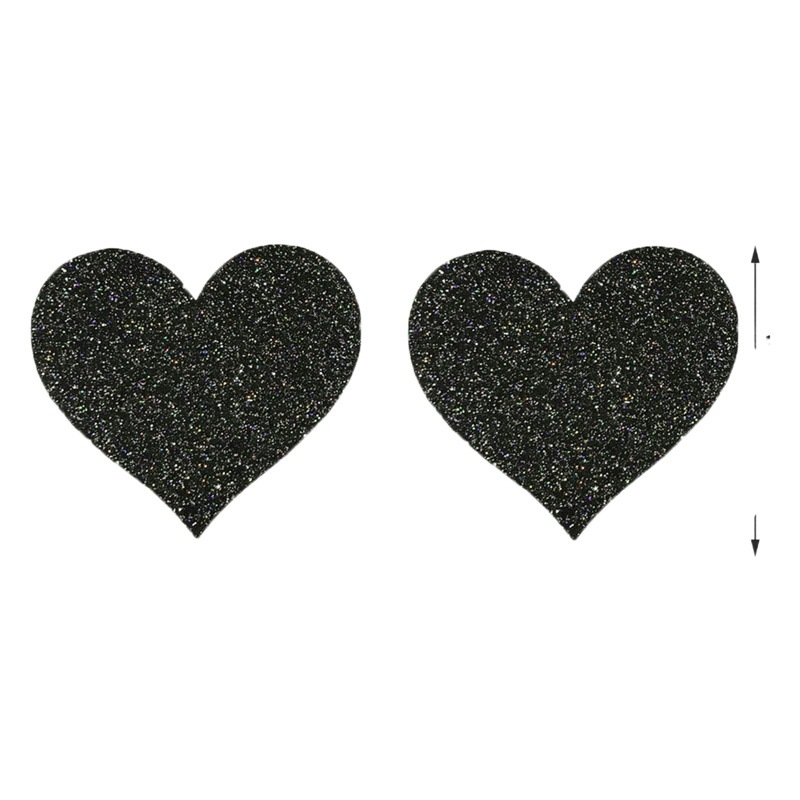 Venta caliente en stock brillo pegatinas de pecho desechables en forma de corazón pegatinas sexy al por mayor transpirable autoadhesivo de las mujeres