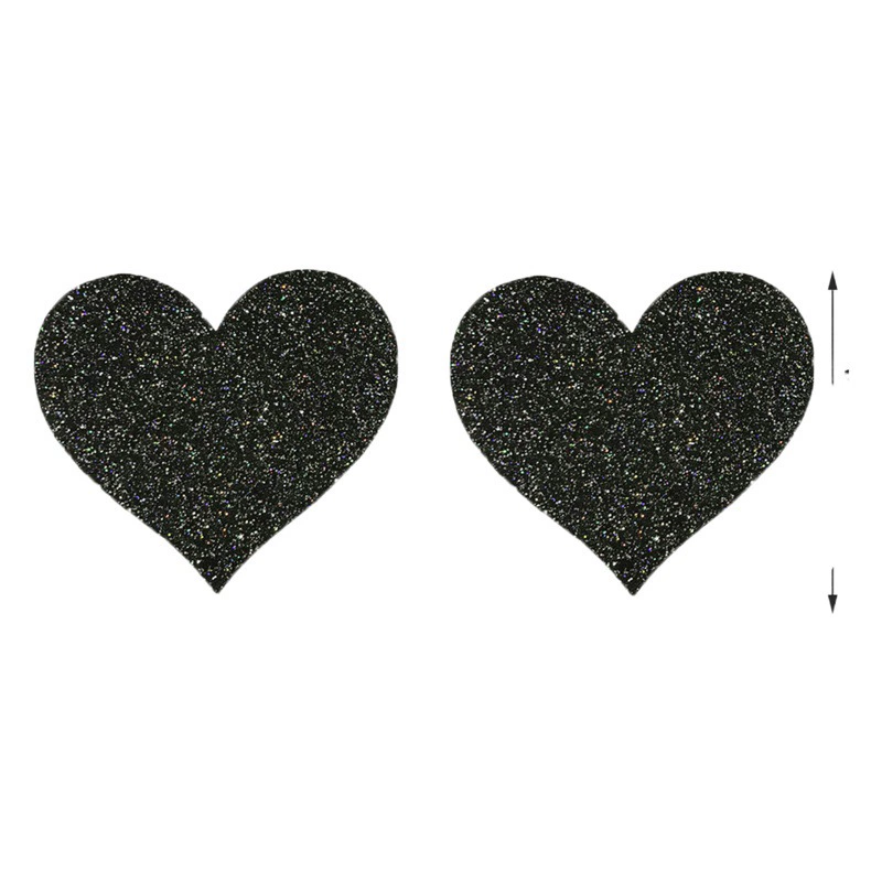 Горячие продажи спот Glitte Flash-порошок в форме сердца одноразовая молочная наклейка сексуальная оптовая дышащая самоклеящаяся женская наклейка на грудь