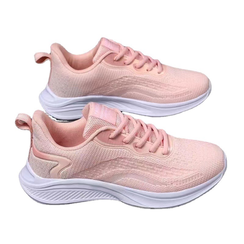 20203 primavera nueva zapatilla zapatos de malla de las mujeres ultra-ligero transpirable zapatos casuales de fondo suave versátil mamá zapatos de Sneaker