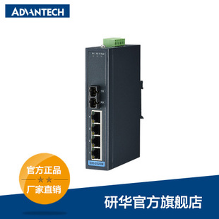 Advantech Eki-2525M Industrial Ethernet Switch, 4+1 Sc Multimode Fiber Optic Port Unmanaged