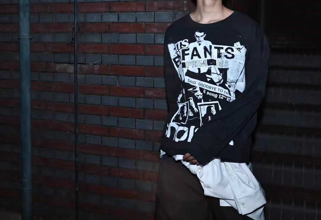 GMABCD Unisex Portrait Graphic Long-Sleeve T-Shirt – Relaxed Cotton Streetwear - detail 14
