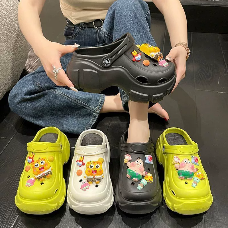 Обувь Baotou EVA Cave Shoes, новые модные Универсальные удобные повседневные Нескользящие тапочки для студентов, 2023, лето