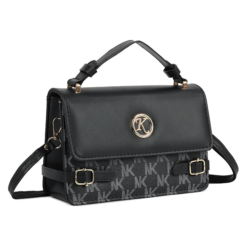 2025 nuevo estilo retro patrón de color bolso cuadrado pequeño bolso de hombro de nicho de gran capacidad bolso de mensajero de elemento étnico