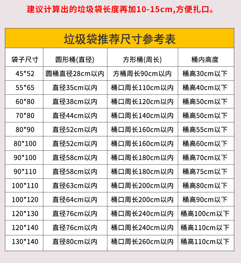 厂家直销黑色加厚大垃圾袋环卫物业街道酒店一次性大号塑料垃圾袋详情3