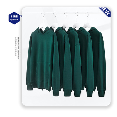 秋冬季连帽卫衣男士休闲长袖厂家直销潮新款毛圈纯色男装宽松韩版