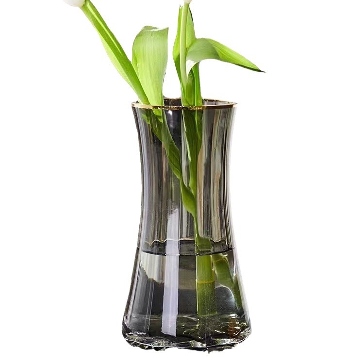 Color primario de oro color de vidrio floreciente de agua transparente lirio red flor ornamentos decorativos artesanías simples creativas