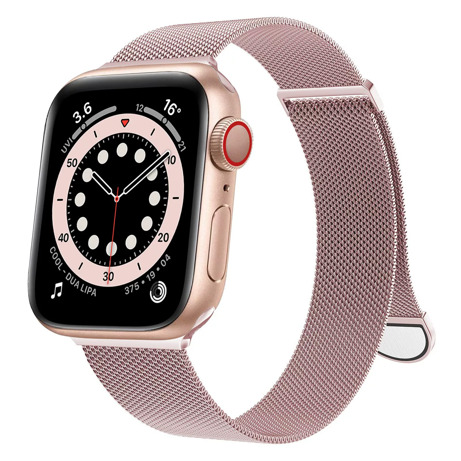 Миланский магнитный зажим с петлей (Apple) совместимый с iWatch, нержавеющая сталь, полукруглая застежка, несколько цветов