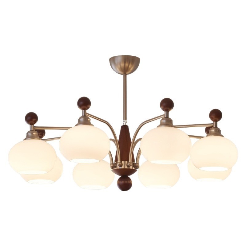Lámpara de la sala de estar de estilo medieval retro vintage2025 nueva iluminación principal del vestíbulo combinación de paquetes de toda la casa