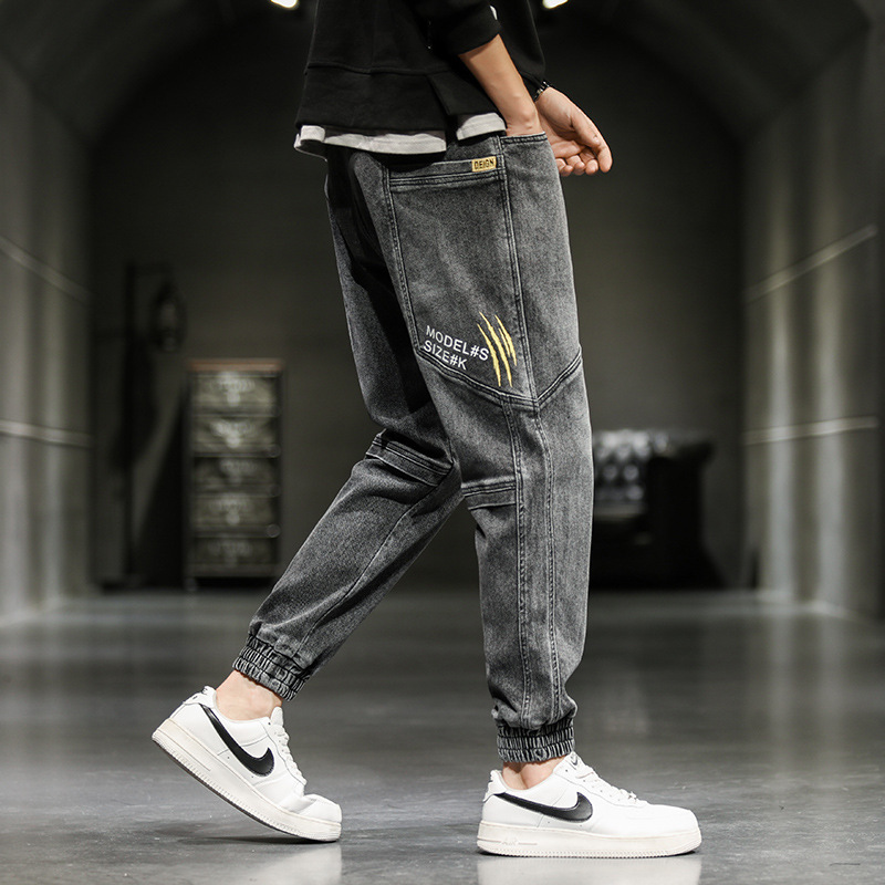 Autumn and Winter Jeans Men's Stretch Slim-Fit Elastic Men's Mid-High Waist Extra Large Size Pants Autumn and Winter Jeans Men's Stretch Slim-Fit Elastic Men's Mid-High Waist Extra Large Size Pants