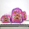 Light purple flower basket Kapibala three-piece set