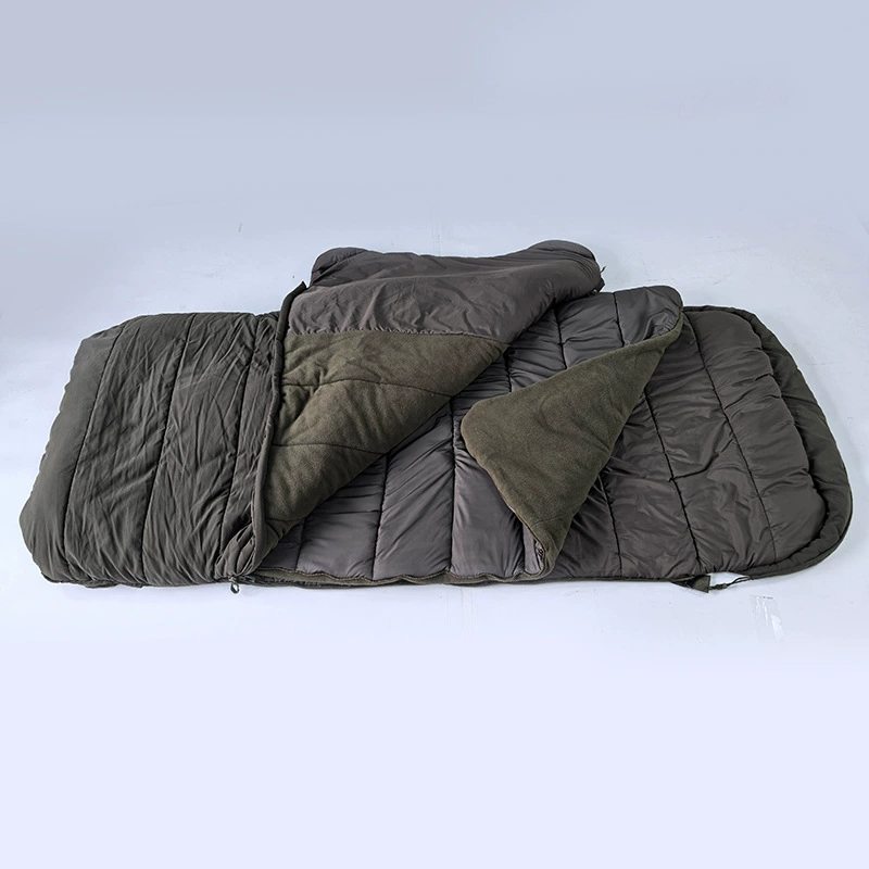 Sleeping bag for fishing, soft heel, increased thickness