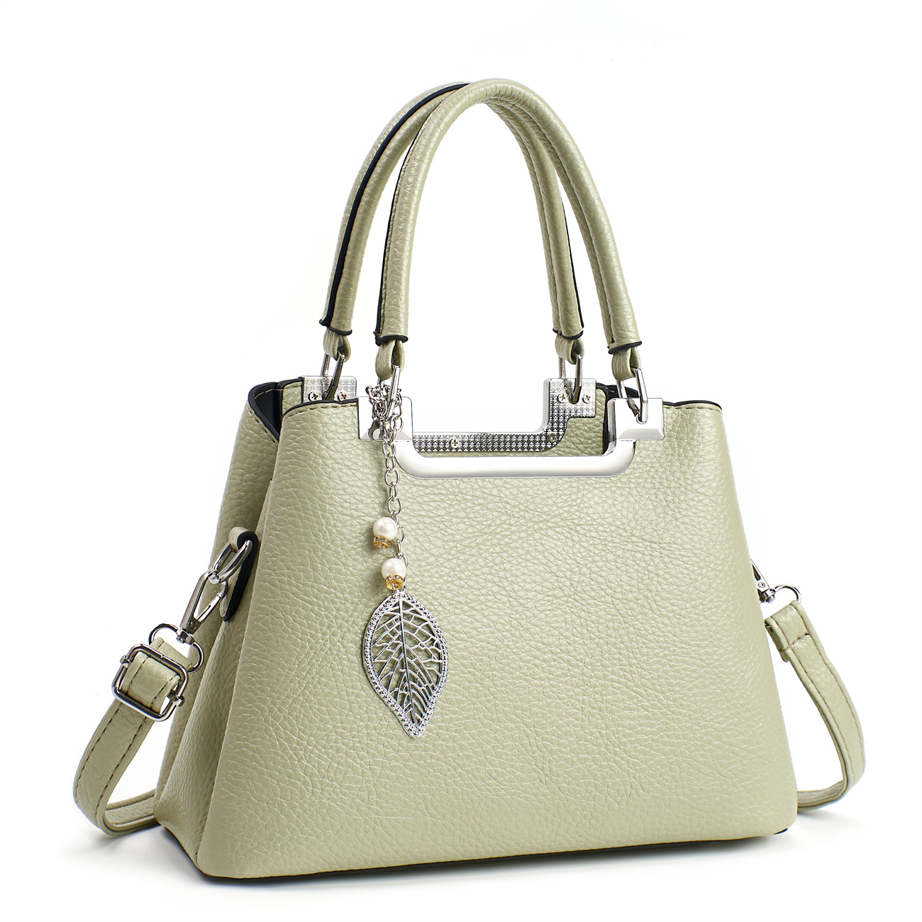 2025 nuevo bolso de color sólido simple de gran capacidad cuero suave casual atmosférico bolso de mujer bandolera boutique bandolera