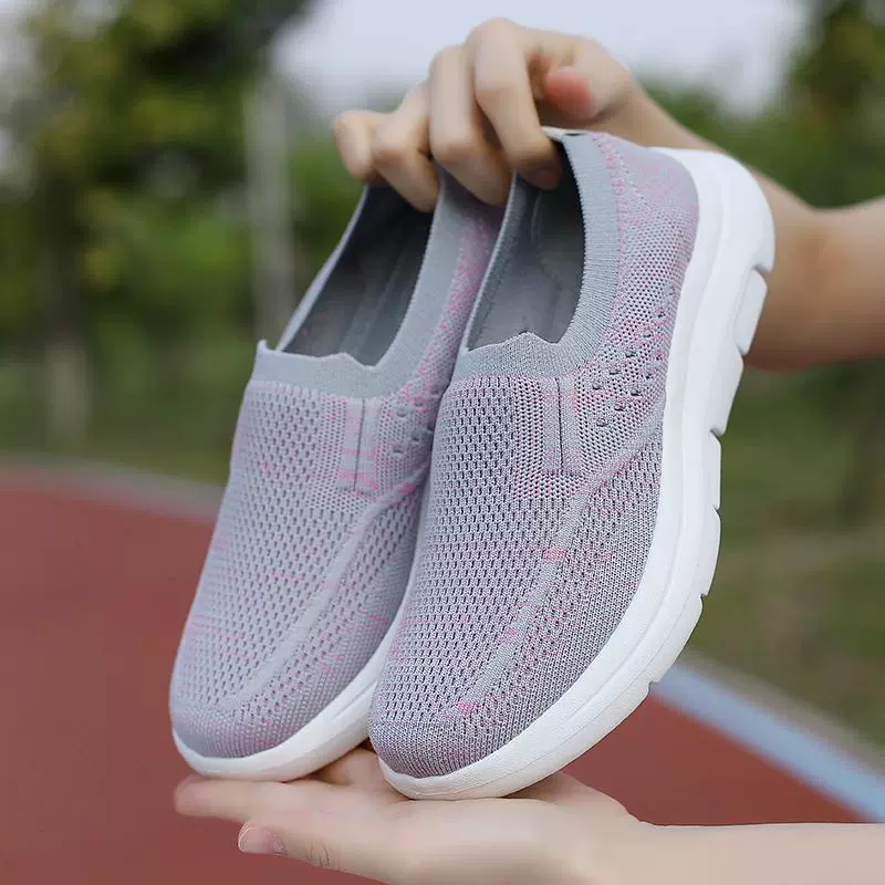 Отцы и папы Один педаль среднего и пожилого возраста повседневная спортивная обувь мягкая подошва противоскользящая обувь для пожилых кроссовок осень новая мужская и женская обувь