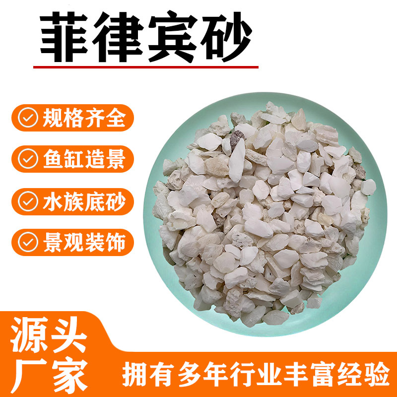厂家直供贝壳砂菲律宾砂自然鱼缸底砂造景装饰慈鲷寄居蟹沙珊瑚砂