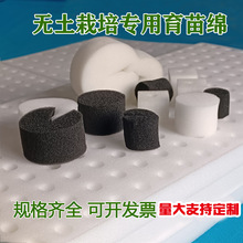 水培海绵定制无土栽培育苗海绵定植棉黑白色圆孔工字十字扦插海绵