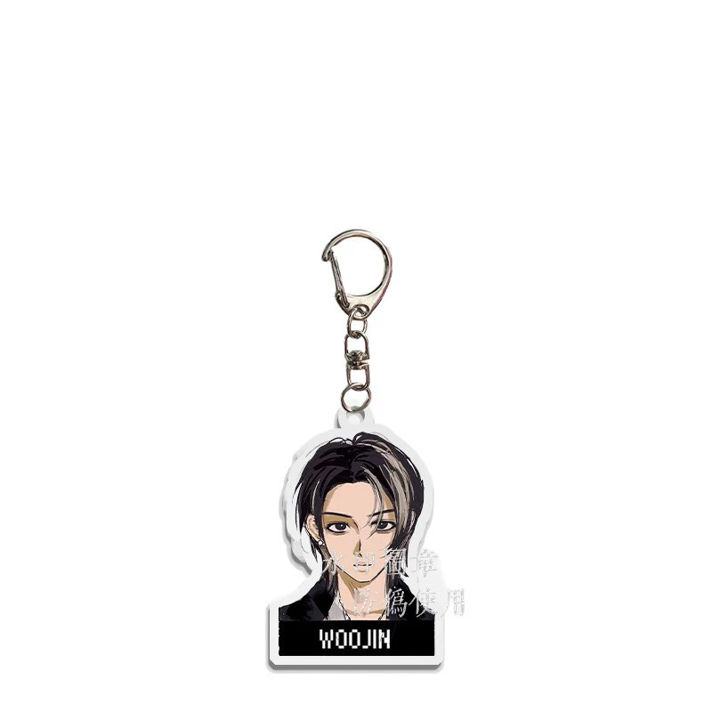 Ключодържатель LNGSHOT Park Jaebum's новая группа мальчиков мультфильм акриловый подвеска ручная роспись аксессуары поддержка периферийные устройства