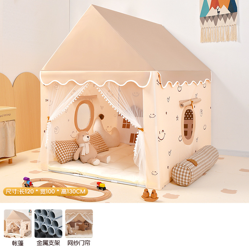 子供用拡張テント屋内ゲームハウス小さな家城プリンセスハウス睡眠ままごとおもちゃ蚊帳