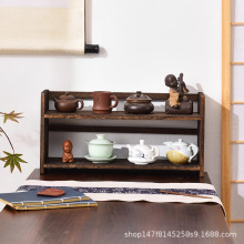 茶具茶杯展示架多宝阁茶壶架摆新品博古架实木中式桌面桌上置物架