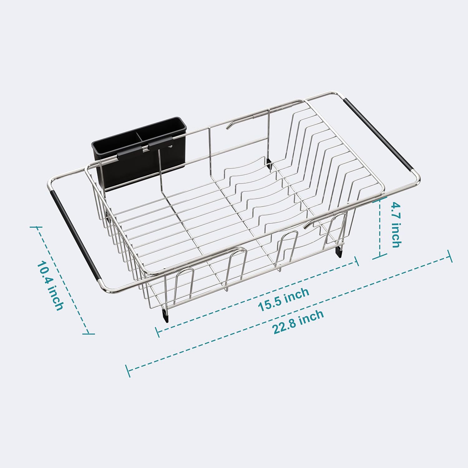 Rejilla de cocina de comercio exterior Rejilla de drenaje Rejilla de almacenamiento Encimera de vajilla Rejilla de vajilla con portavasos Rejilla de vajilla transfronteriza