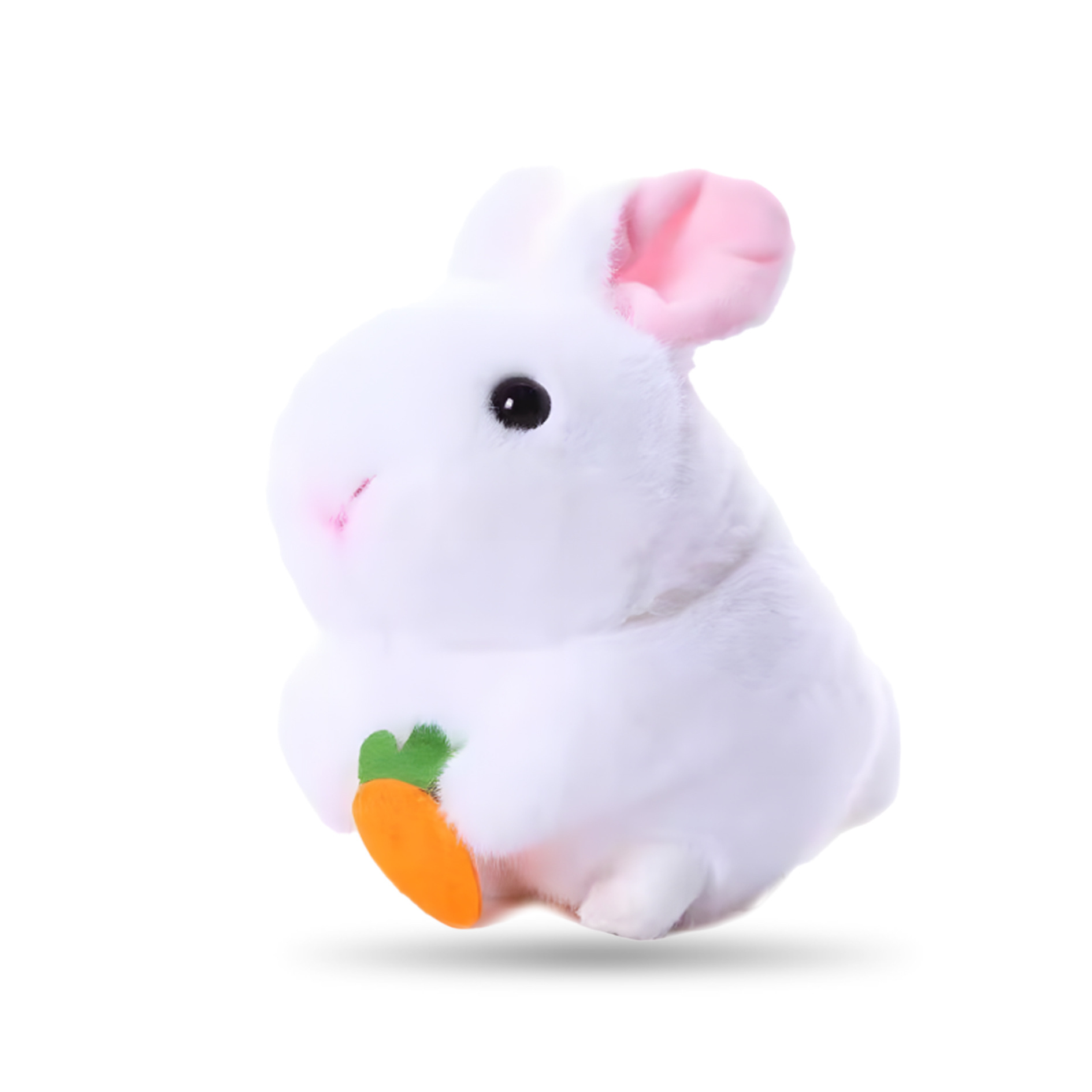 Discutir muñecas de peluche de venta caliente conejo blanco hámster colas de niños muñecas de cable juguetes de regalo de cumpleaños interactivos