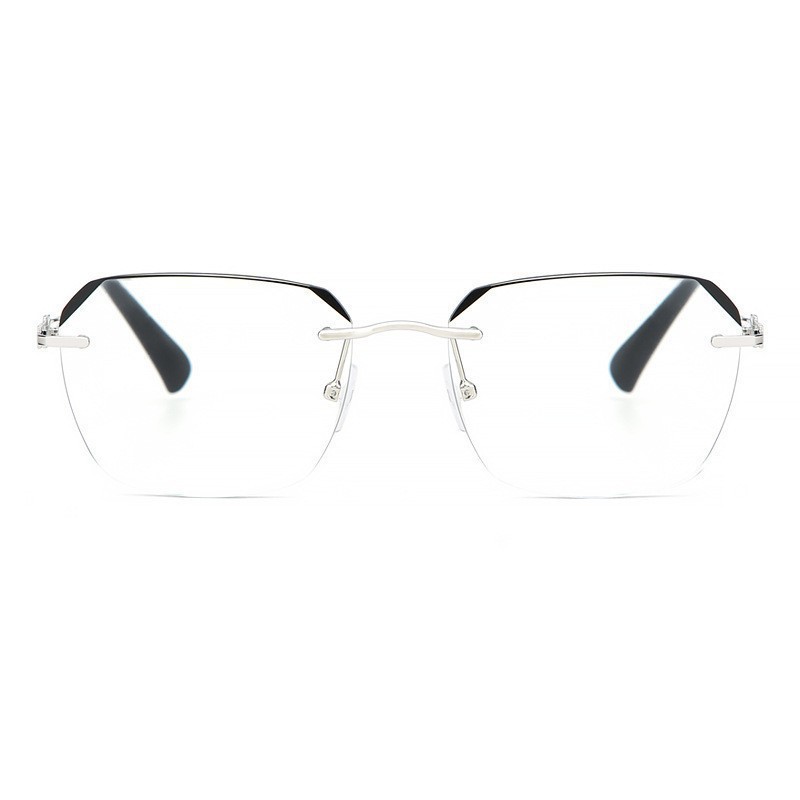 ディザトーン爆発防止ブルーレイ男性モデル老眼鏡ファッション高精細金属フレームレスビジネス高級感老人眼鏡|undefined