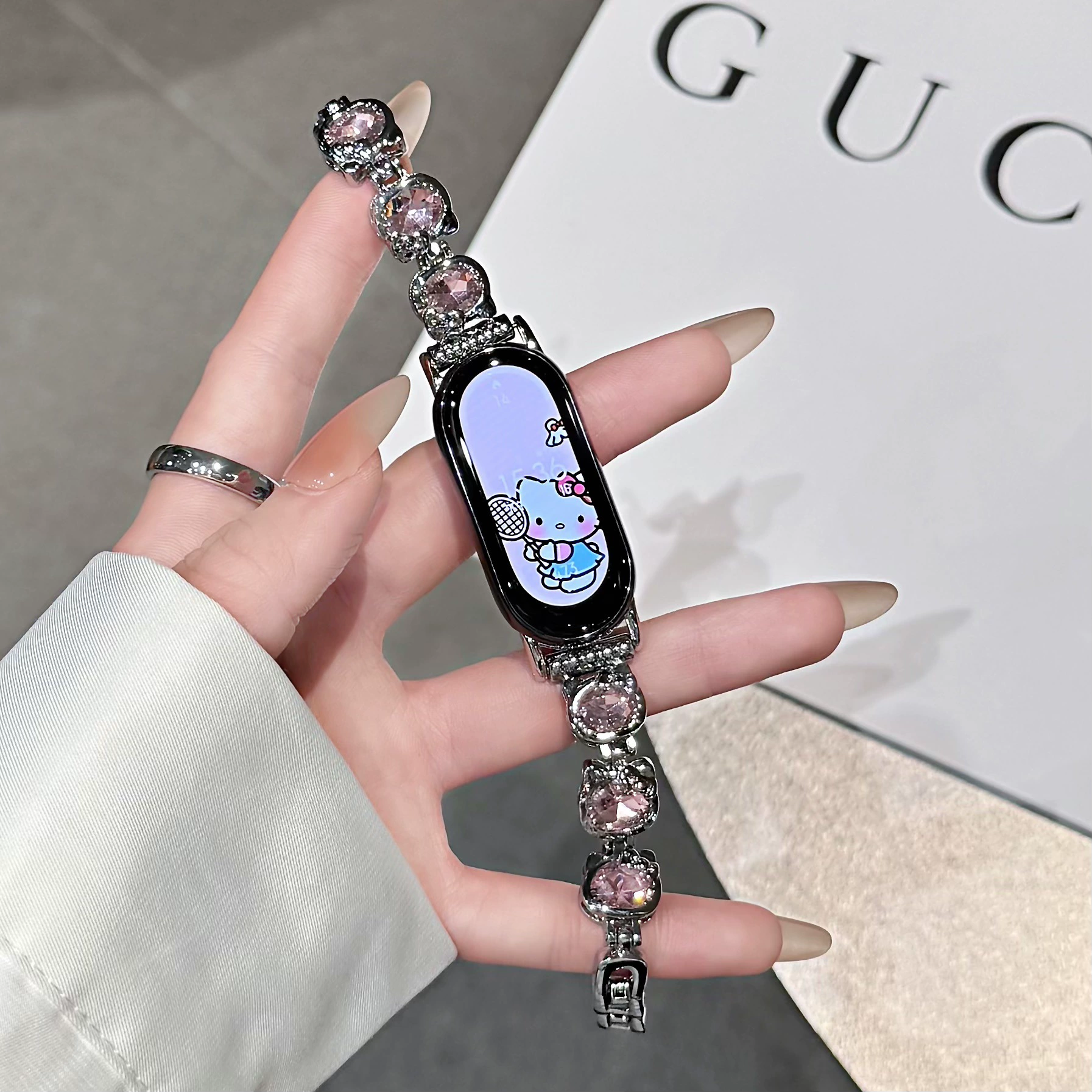 Подходит для Xiaomi 8910 поколения браслет KT с бриллиентами, ремешок Huawei FIT3 часы GT5pro браслет часы432