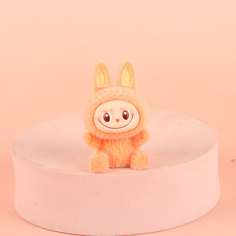 かわいいトレンディな植毛ラブ布羊の装飾品樹脂 diy ジュエリーアクセサリー人形マイクロ風景小さな装飾品ギフト|undefined