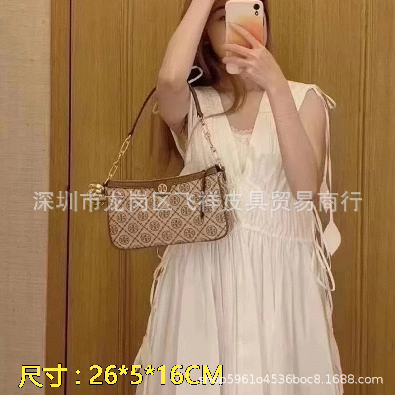 Export Quality TB New Hobo Messenger Tote Bag Trendy Fashion Embroidered Underarm Bag Crescent Moon Bag for Women - Thumbnail 6